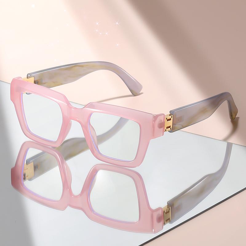 

Retro Marble-Patterned Anti-Blue Light Glasses From European And American Luxury Brands Are Versatile For Both Men And Women