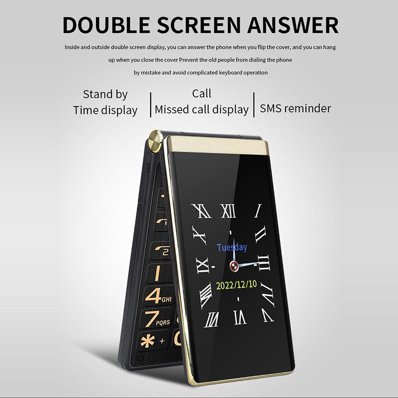 Купить Yeemi M1 + раскладной телефон 4G с двумя экранами, 2,8-дюймовый ...