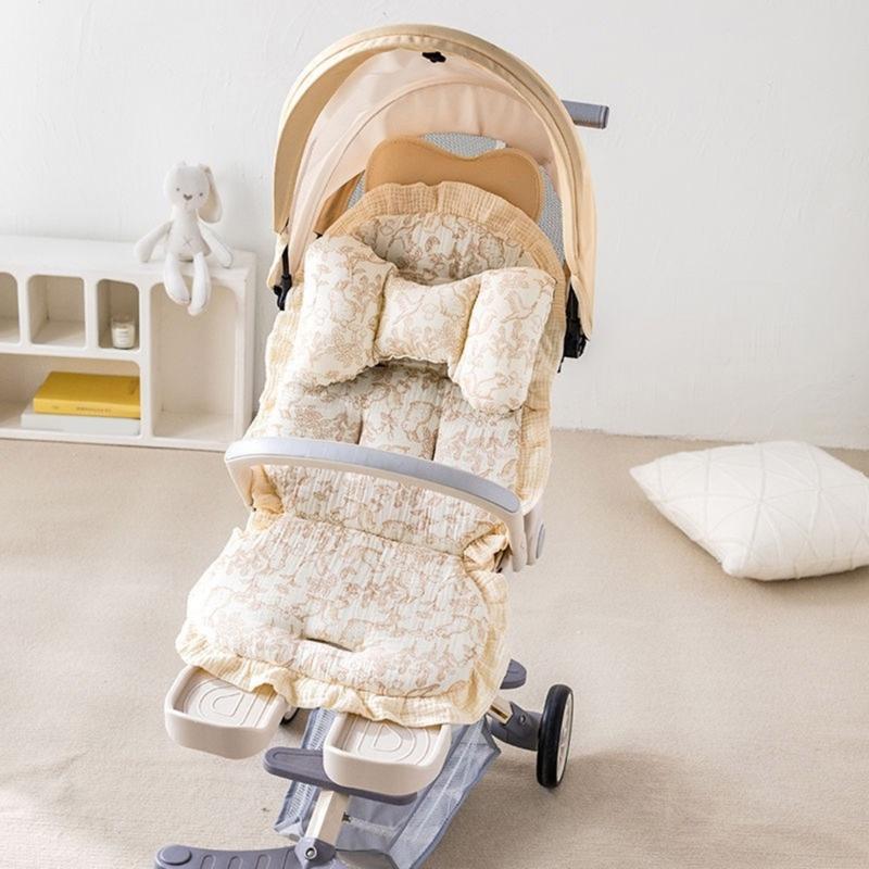 Infant Strollers Seat Liner Pad Provide Better Support for Various Models Travel Friendly Design Pram Cart Cushion