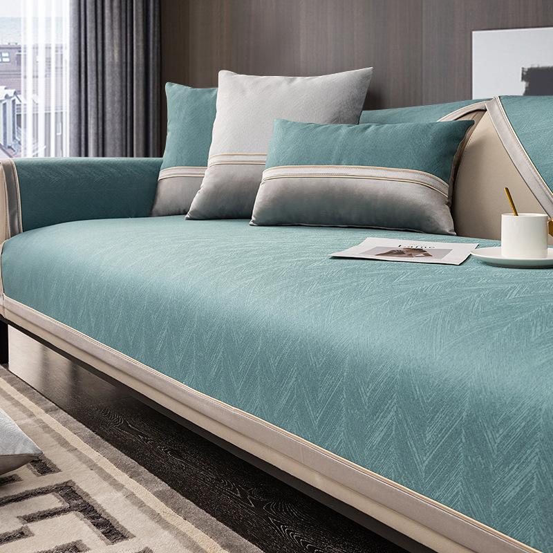 

Подушка для дивана Four Seasons Универсальная легкая роскошная нескользящая подушка Простая современная гостиная Высококлассная спинка Подлокотник Полотенце Чехол для дивана 70*70cm