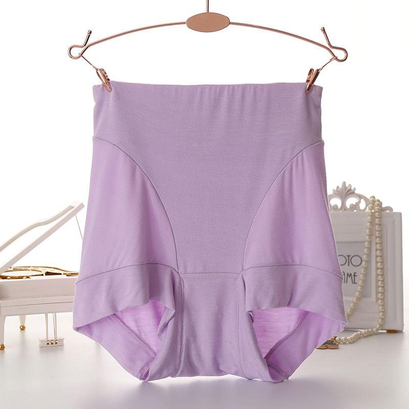 Women's High-Waisted Plus-Size Seamless Tummy Control Extended Boy Shorts Mom Butt-Covering Underwear