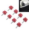 Quick Relse Thumb Screw Aluminium Alloy Red Hard Top Quick Removal Fastener Thumb Screws with Integrated D