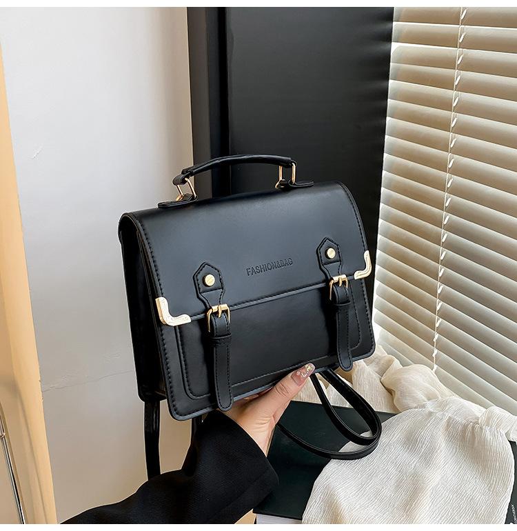 Vintage college-stil 225 ny mote avslappet dokumentstil stor kapasitet håndveske ryggsekk