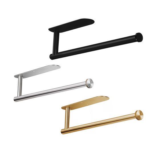 Držák papírových utěrek pod skříňku Lepicí stojan na roli papírových utěrek Nástěnný dávkovač papírových utěrek z nerezové oceli pro kuchyň koupelnu spíž lednici