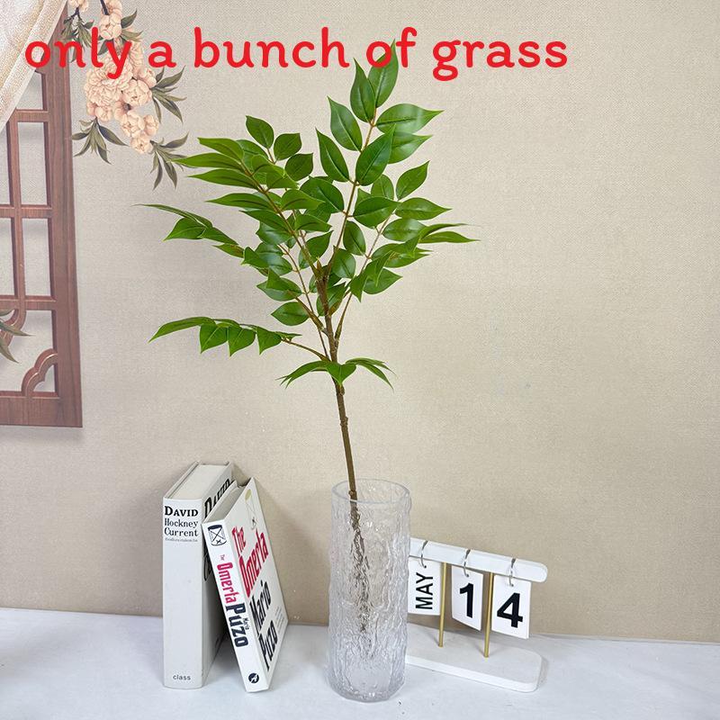 Faux Houseplant Home Decor With Silk Print Material For Living Room And Entryway