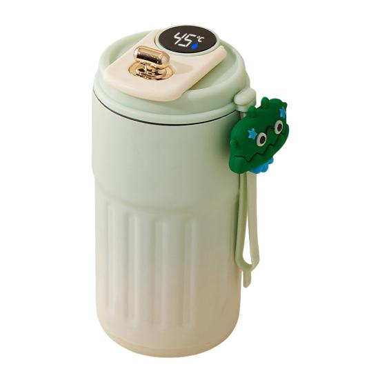 Vacuum Thermal Cup with Temperature Display 450ml Stainless Steel Insulated Mug for Hot Drinks Leak-Proof Lid Easy To Clean Portable Travel Coffee