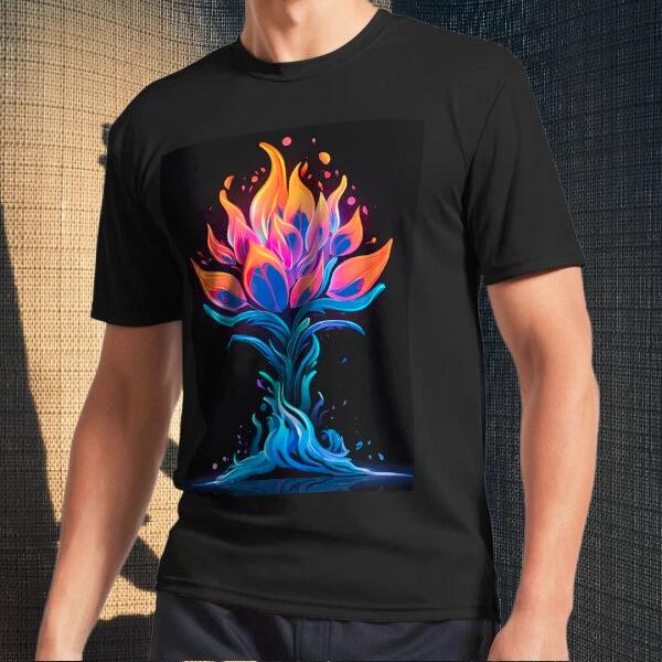 Men s and Women s T-shirts Electric Blaze L