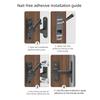 Zinc Alloy Sliding Door Latch No Punching Door Latch New Luminous Door Lock  Bathroom Door
