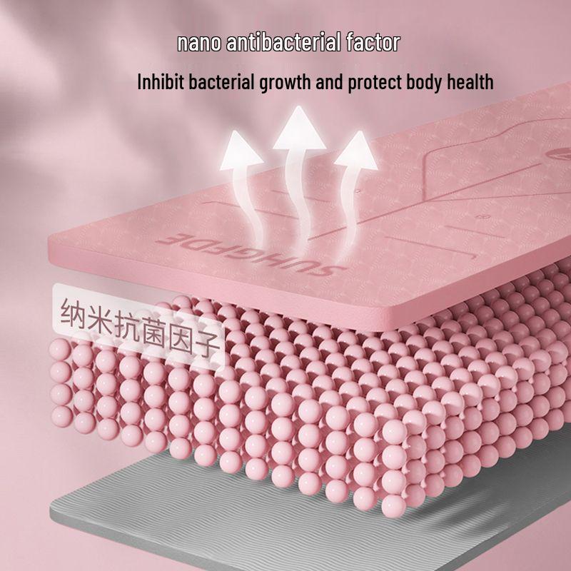 Eco-Friendly Non-Slip Yoga Mat: Soundproof, Shock-Absorbing Fitness Mat for Indoor Use