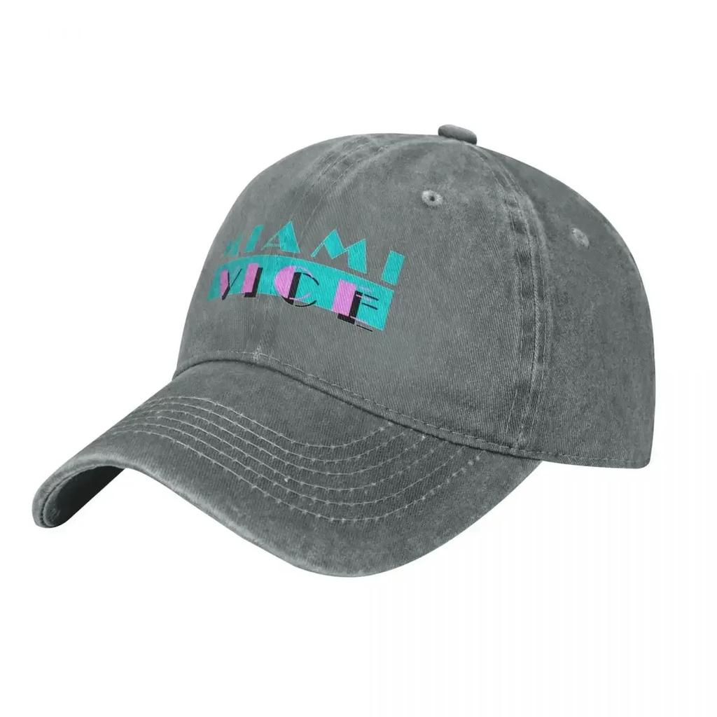 Miami Vice - Tv Shows - Side Baseball Cap Wild Ball Hat Golf Hat Sunscreen Bobble Hat Ladies Men's