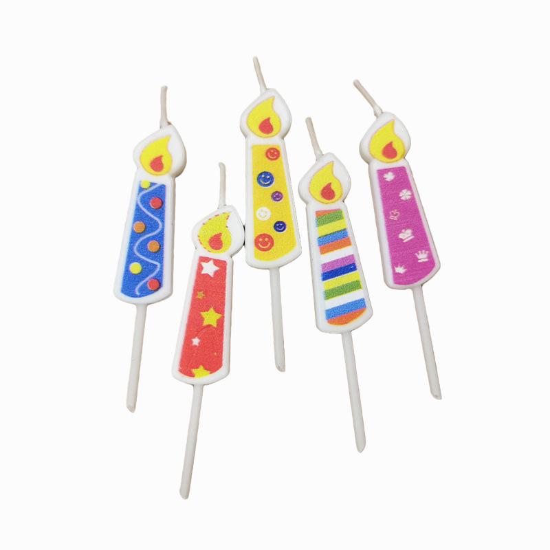 Creative Cartoon Birthday Candles for Kids' First Birthday - Cute, Small Cake Decorations