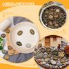 25/50Pcs Natural Engraved Pebble Crystal Agate Engraving Inspirational Letters for Garden Decor Fish Tanks Air Plant Home Decor