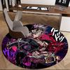 1pc My Hero Academia Midoriya Izuku Deku Round Carpet - Anime Design Chair Mat, Non-Slip Rug for Office, Home Decor, Living Room