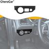 For Dodge Challenge 2015+/Charger 2010+ Headlight Switch Panel Cover Trim Carbon