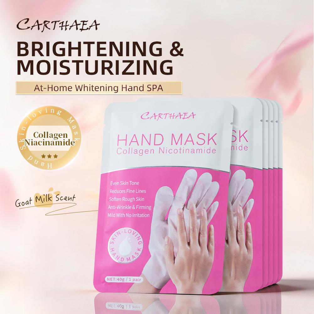 Custom Formula Nicotinamide Hand Mask Gloves Cruelty Free Natural Extract Milk Private Label Skin Care Hand Mask