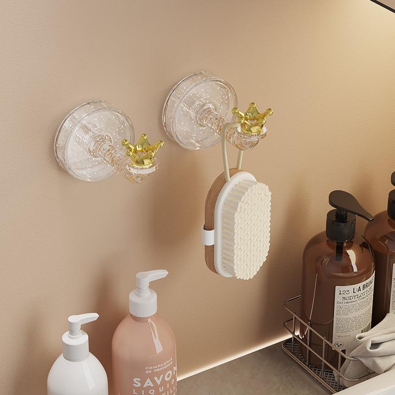 Goddess Crown Punch-Free Hook: Hair Tie, Headband, Key & Accessory Storage Rack