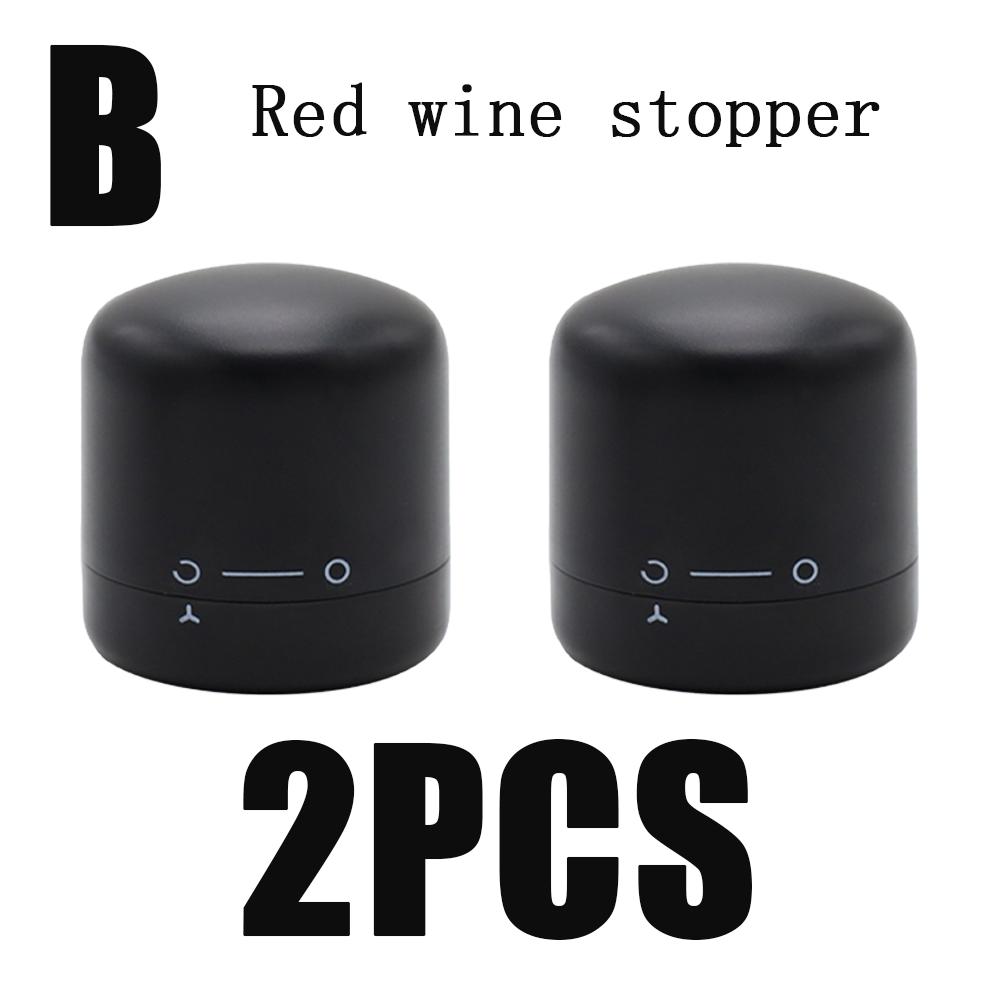 1/2pcs Sealing Red Wine Champagne Stoppers Rotating Leak Proof Reusable Leakproof Stoppers Domestic Kitchen Keep Fresh Tools