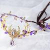 Twig Branch Design Elven Crown Rhinestone Decorated Fairy Headpiece Elf Tiara  Festival Wear