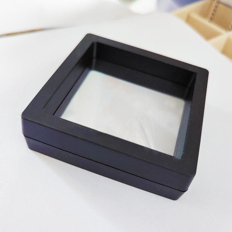 

Прозрачная пленка Коробка для хранения ювелирных изделий - Портативный органайзер для серег и ожерелий с защитой от окисления