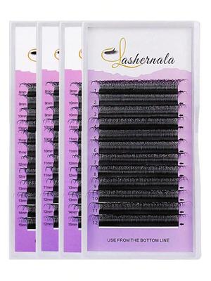Lashernala 6D Eyelash Extensions, No Glue Eyelashes, Eyebrow Extensions, Strand Eyelashes