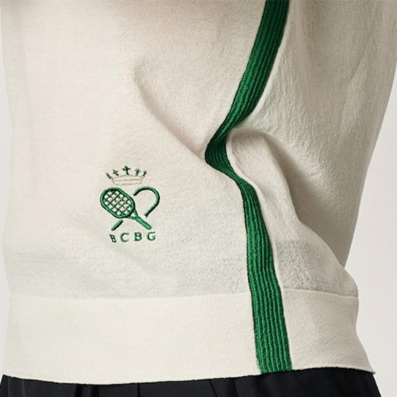 Bcbg Tennis Logo Sleeveless Knit Top B3m4k310