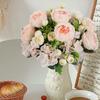 Artificial Flowers Silk Hydrangea Peony Outdoor Garden Arch Wedding Bridal Bouquets Festival Home Room Vase Party Diy Gift Decor