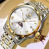 OLEVS Waterproof Luminous Date Moon Phase Business Watch Men's Wacthes Trend Fashion Original Quartz Wristwatch