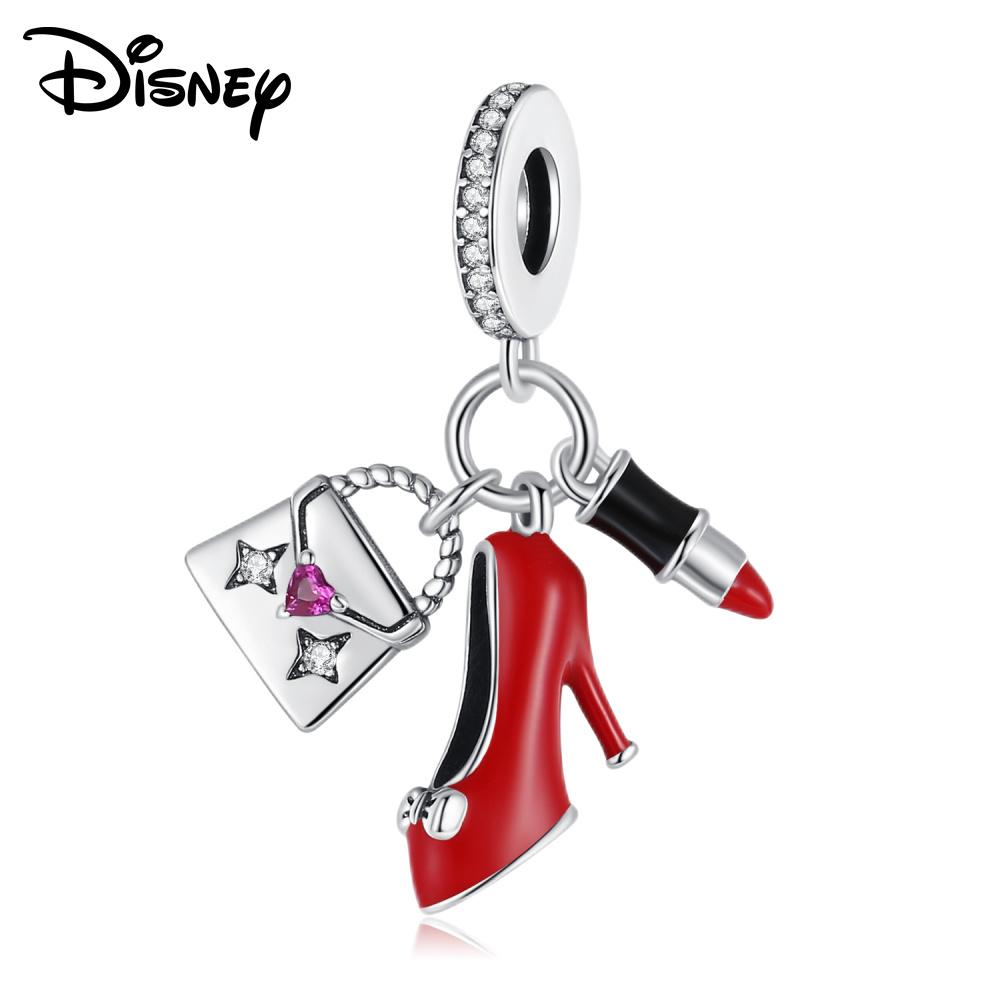 Disney 925 Silver Minnie Olaf And Halloween Monster Various Pendant Beads Suitable For Girls Diy Bracelet Necklace