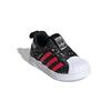 Adidas Originals SUPERSTAR 360 Superstar Collection 360 I Breathable Low top Toddler Shoes Black Red Infant And Toddler FV3435