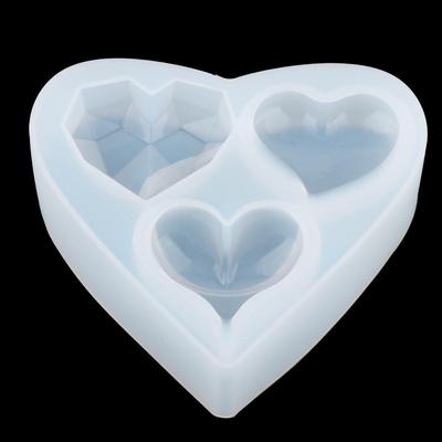 Ornamenti in silicone a forma di cuore Gioielli in resina colata