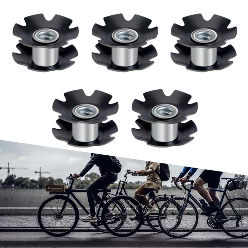 10Pcs Bicycles Headset Star Nut Mountain Bike Fangled Nut Front Fork Mount Cores Fastening Bolts Easy to Install