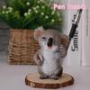 New Koala Spectacle Pen Holder Seeds Melon Fruit Plate Pot Keychain Resin Craft Animal Girl Gift