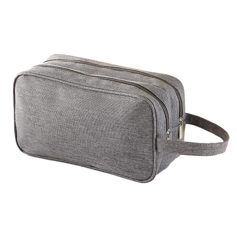 

20-35L Men s Toiletry Bag Polyester Travel Face Lotion Organizer Shampoo Storage Bag Handbag Grey