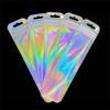 50 Stück schillernde Ziplock-Beutel, transparente Laser-Kunststoff-Wiederverschließbare Beutel für Schmuck-Display, Bastelarbeiten, Nägel, Wimpern