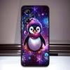 Christmas Cartoon Cat Art Phone Case For Xiaomi Redmi Note 15 14 13 12 12S 11E 11 11S Pro Plus 4G 5G Black Soft TPU