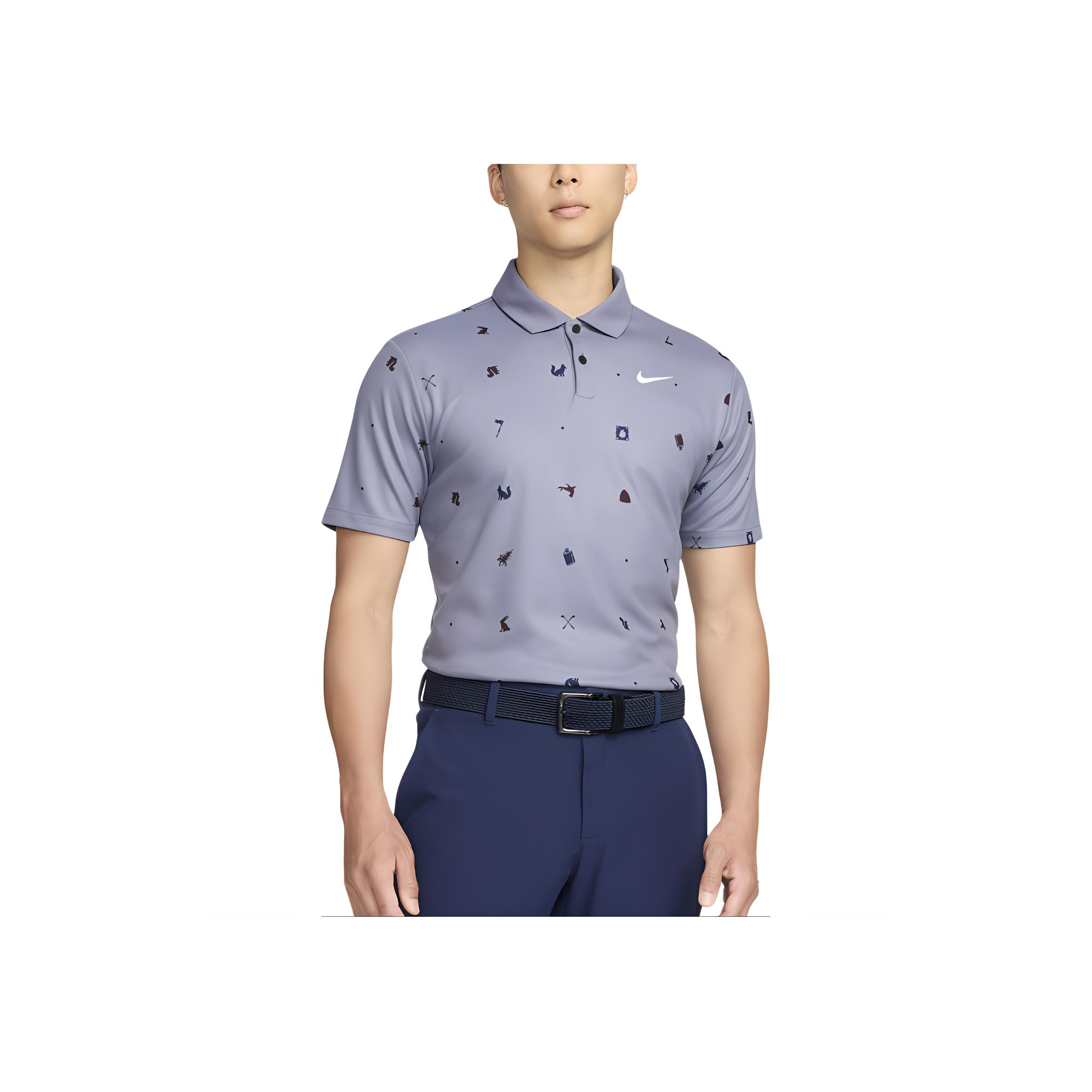 

Nike Tour Soft Comfortable Breathable Moisture-Wicking Knitted Short Sleeve Polo Shirt Men Polo Shirts Light-Carbon White FQ0427-003 S