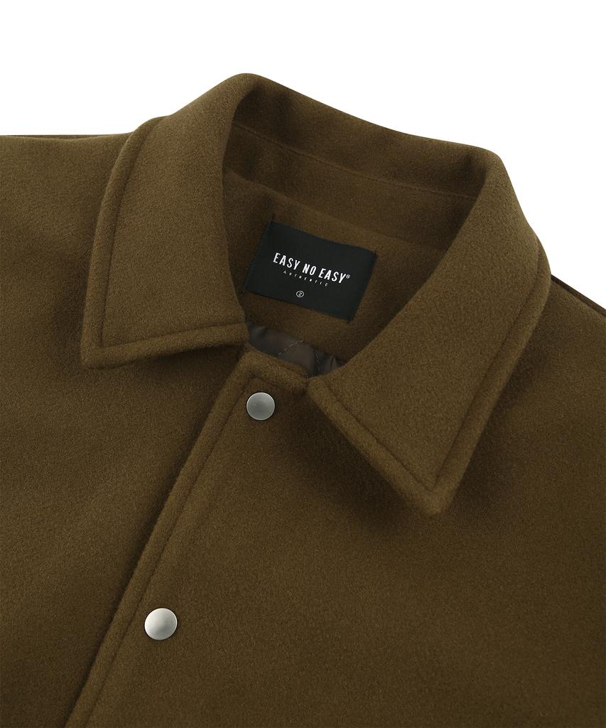 Easy No Easy Varsity Jacket - Brown