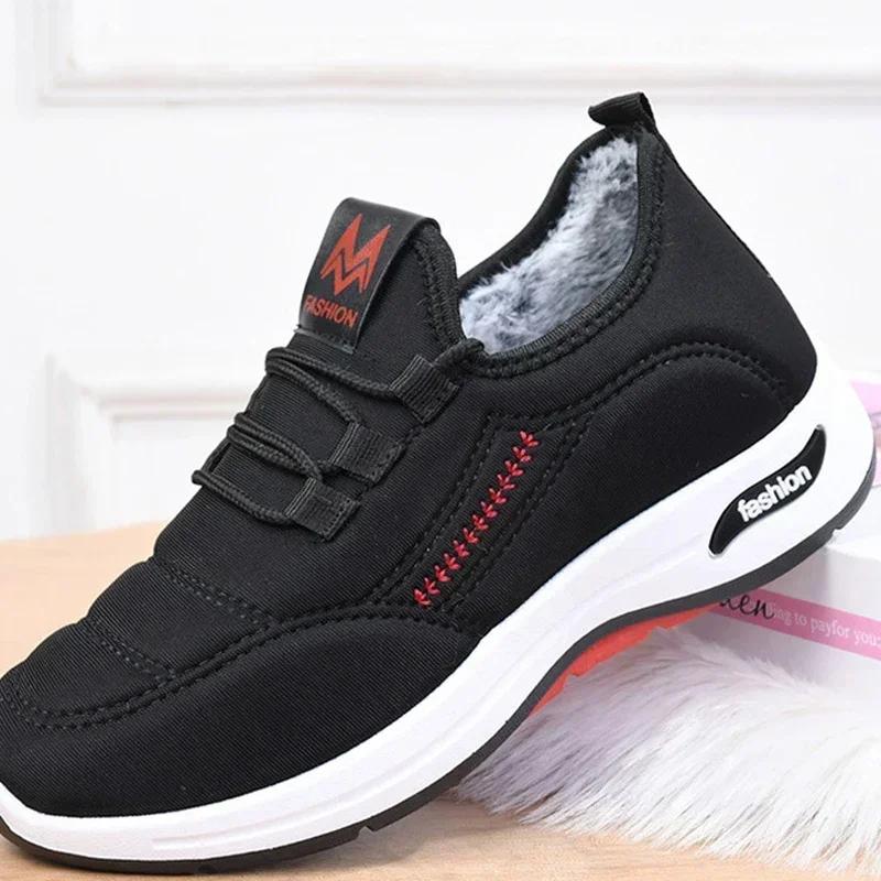 2024Winter Snow Boots for Women Warm Women's Ankle Boots Plush Women's Sneakers Non-Slip Lightweight Walking Shoes for Women