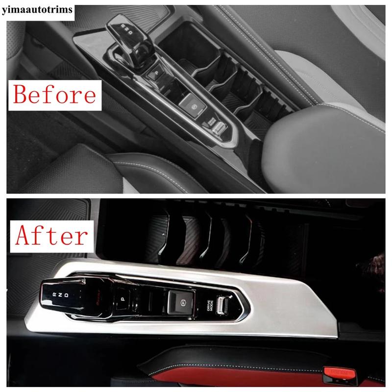 Car Center Console Gear Shift Panel Auto P Button Cover Trim For Geely Coolray SX11 / BelGee X50 Interior Accessories