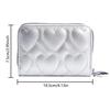 Wallet Women Credit Business Card Holder Love Shaped Zipper Small Cute Card Wallets For Woman For Cash Key Change Id Card