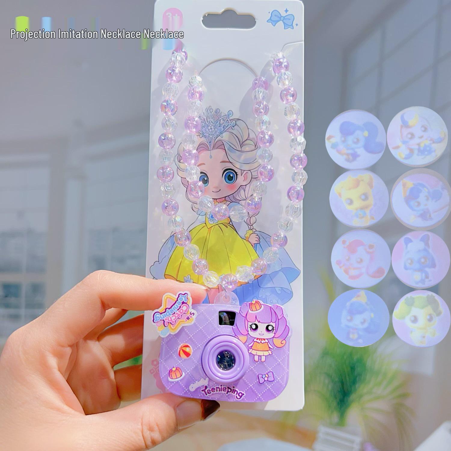 Children s Cute Cartoon Camera Necklace & Bracelet Set