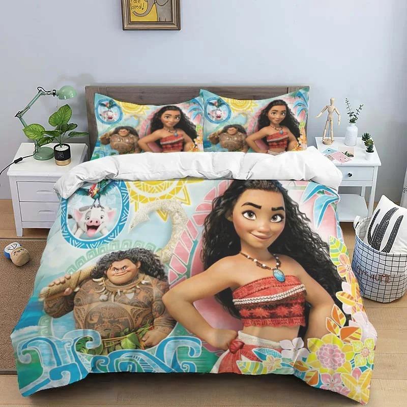 

Moana Maui Ocean 3D Printed Bedding Set Queen King Size Duvet Cover Set Comforter Cover With Pillowcase Set Home Textile Gift AU Single(140*210cm)3pcs