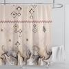 Boho Luxury Floral modern Shower Curtain flower printing Waterproof Polyester Bathroom Curtain with Hooks Bathtub Screen