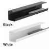 Under Desk Cable Management Tray Self Adhesive Cable Storage Rack Flame Retardant Wire Management Rack for Power Strip Adapter