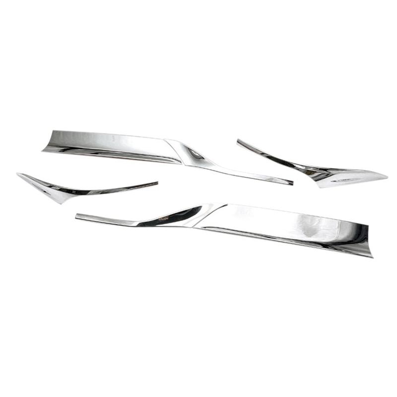 1Set Chrome Rear Tail Light Cover Trim Taillamp Lid Eyelid Eyebrow Molding Strip Silver For Honda HRV HR-V Vezel --M53K