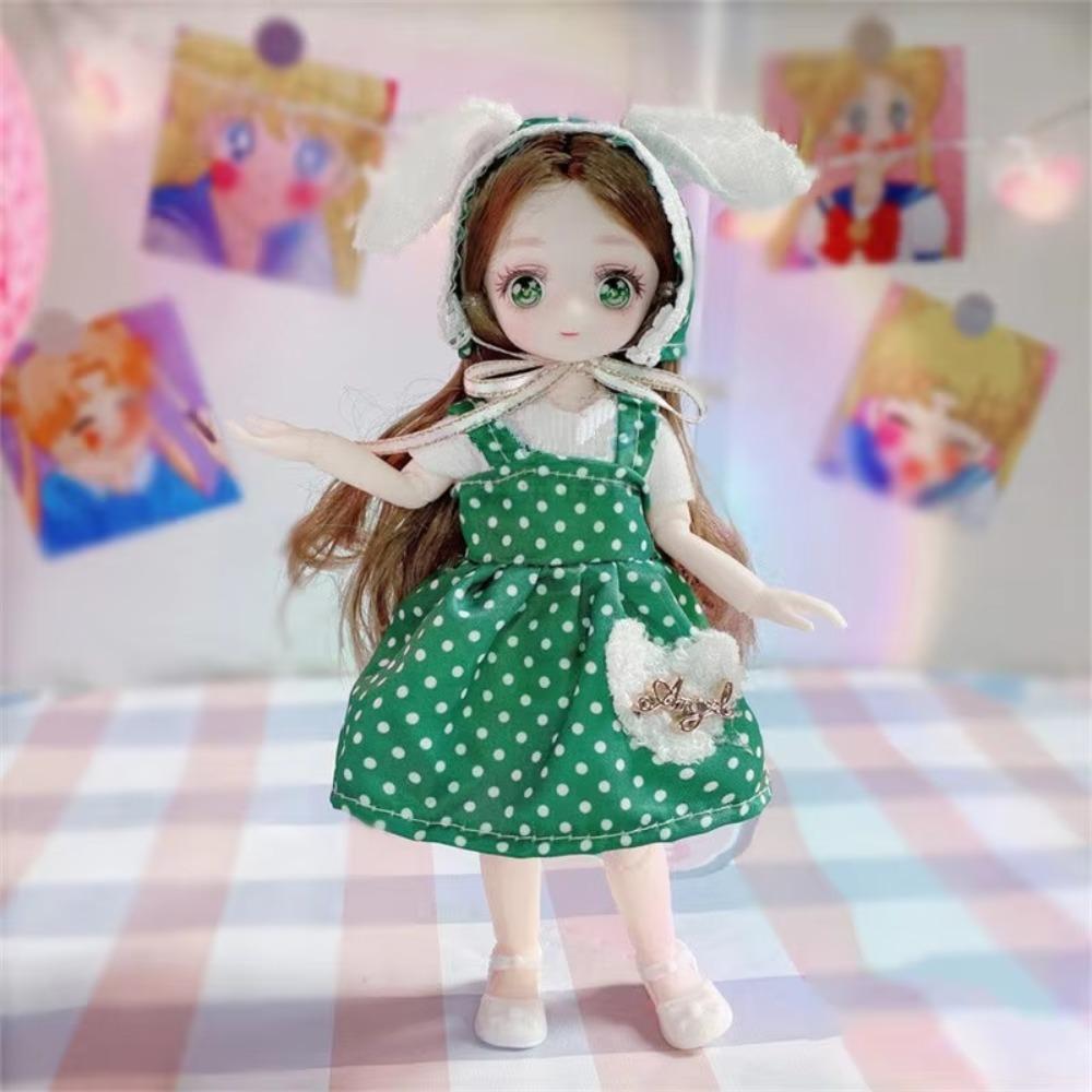 With Clothes Simulated Eye Hinge Doll 3D Eyes Removable Joints Doll BJD Doll with Clothes  Kids Toy