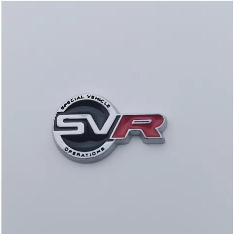 1Pcs 3D SVR Logo Car Steering Wheel Emblem Sticker Gear Control Emblem Badge for  R-ange R-over Discovery 2 Sport Evoque L405 Defender LR3