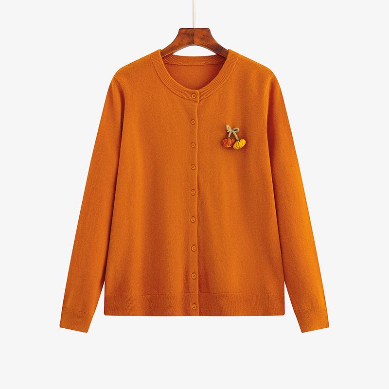 Plus Size Women's 100% Wool Casual Sweater Coat - Winter 2025 Loose Knit Cardigan