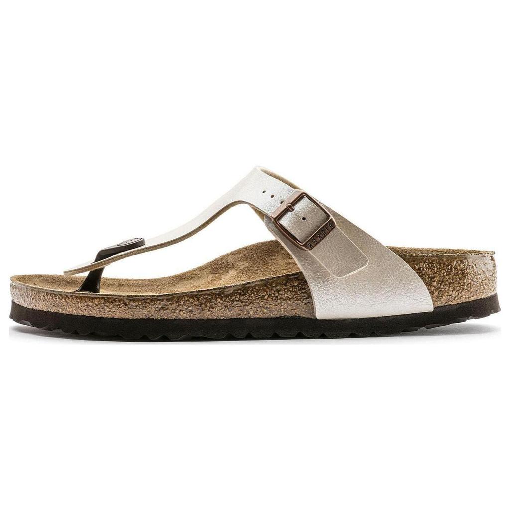 Birkenstock Gizeh Birko Flor Graceful Narrow Fit Sandals 'Pearl White' Women's 0943873