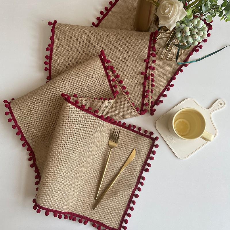 American Style Burlap Table Runner - Jute Woven, Perfect for Weddings and Holidays